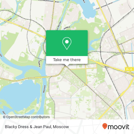 Blacky Dress & Jean Paul, Новощукинская улица Москва 123182 map