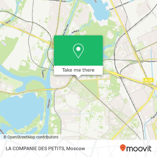 LA COMPANIE DES PETITS, Москва 123182 map