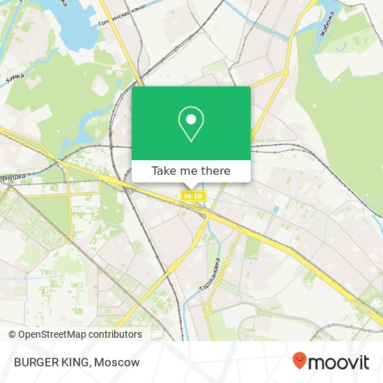 BURGER KING, Ленинградское шоссе Москва 125315 map