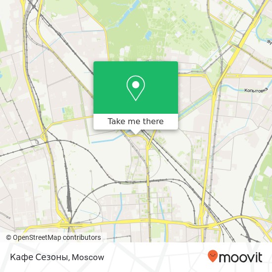 Кафе Сезоны, Москва 127521 map