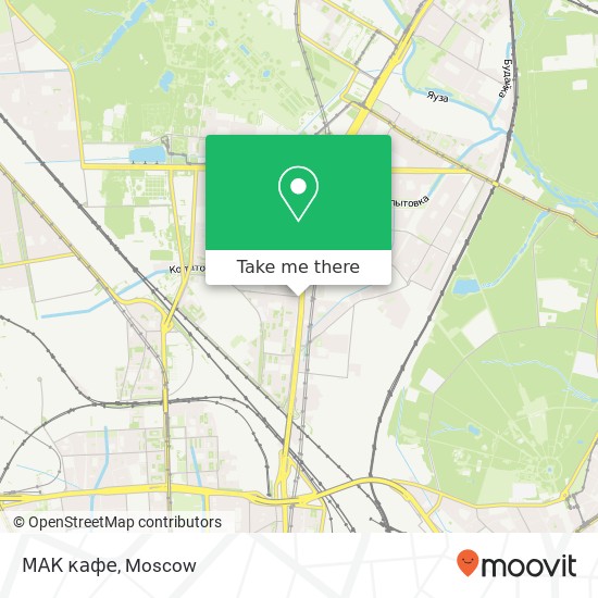 МАК кафе, проспект Мира Москва 129085 map