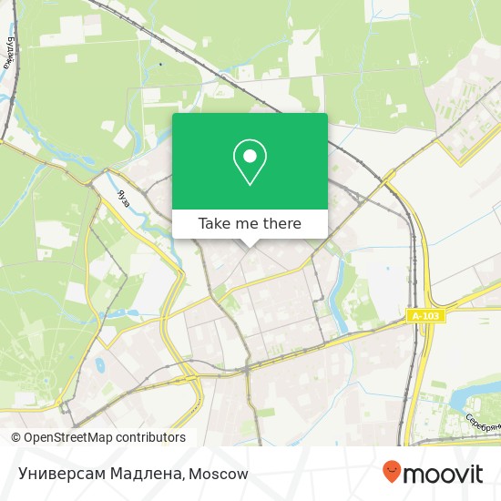 Универсам Мадлена, Бойцовая улица Москва 107392 map