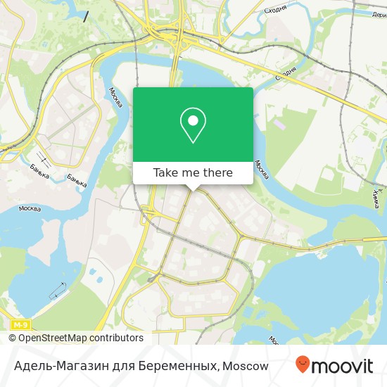 Адель-Магазин для Беременных, Москва 123592 map