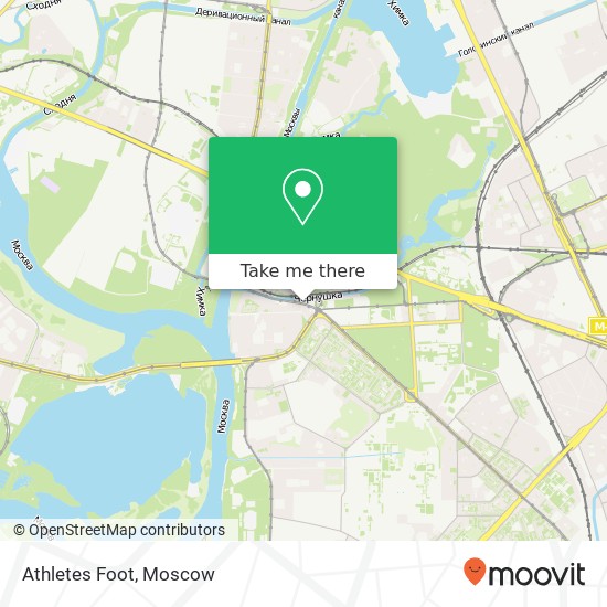 Athletes Foot, Авиационная улица, 66 Москва 123182 map