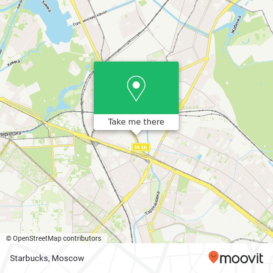 Starbucks, Ленинградское шоссе, 4 Москва 125171 map