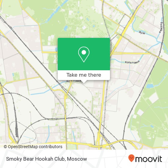 Smoky Bear Hookah Club, Москва 129085 map