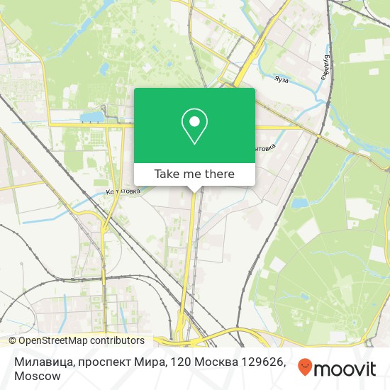 Милавица, проспект Мира, 120 Москва 129626 map