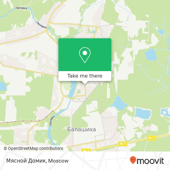 Мясной Домик, Спортивная улица Балашиха 143900 map