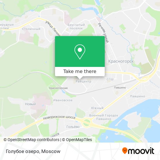 Голубое озеро map