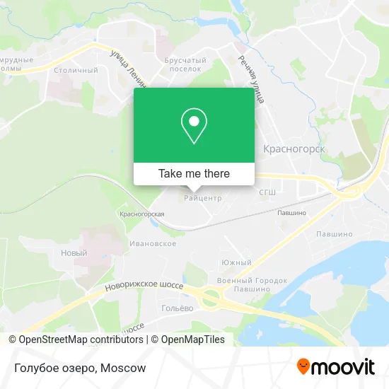 Голубое озеро map