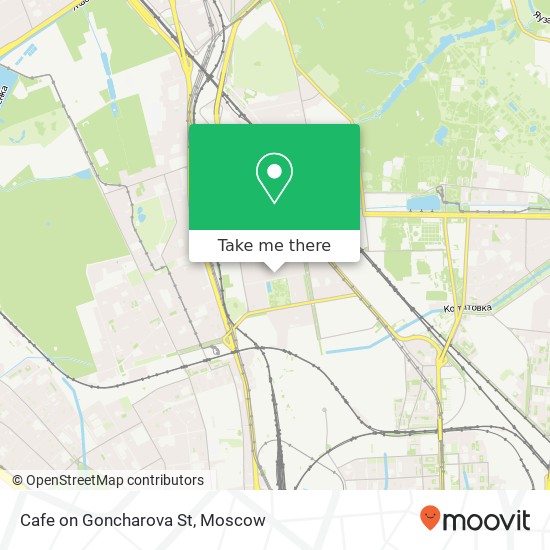 Cafe on Goncharova St, улица Гончарова Москва 127254 map