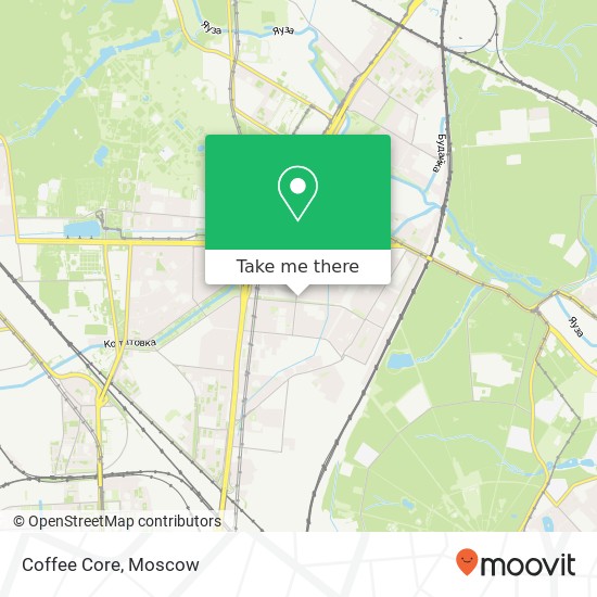 Coffee Core, улица Кибальчича Москва 129164 map