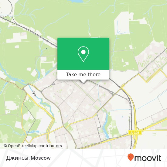 Джинсы, 3-й Подбельского проезд Москва map