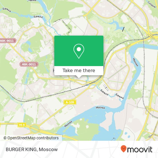 BURGER KING, Красногорский район 143402 map