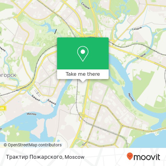 Трактир Пожарского, Красногорский район 143405 map