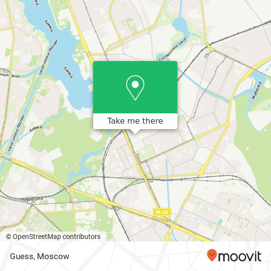 Guess, Москва 125171 map