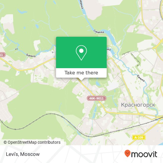 Levi's, улица Ленина, 35 Красногорский район 143404 map