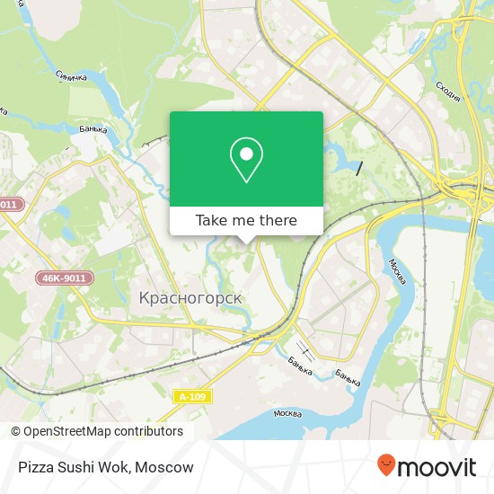 Pizza Sushi Wok, 2-й Пенягинский проезд Москва 143400 map