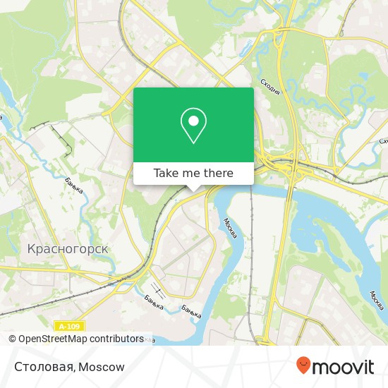 Столовая, Москва 125464 map
