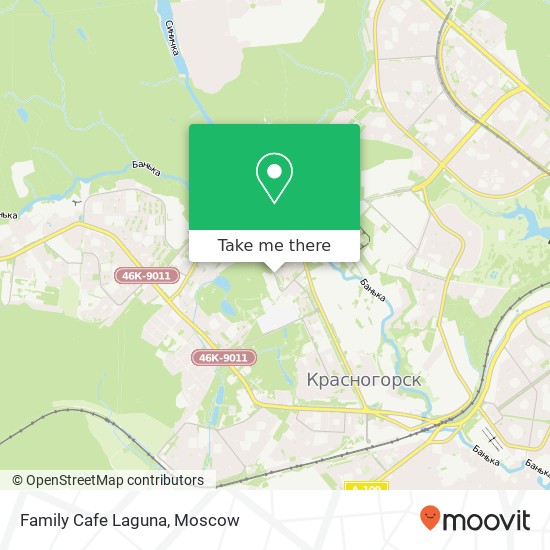 Family Cafe Laguna, Лесная улица Красногорский район 143403 map