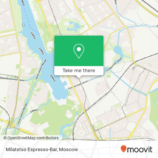 Milatstso Espresso-Bar, улица Адмирала Макарова Москва 125212 map