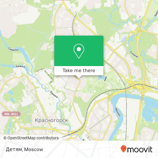 Детям, Москва 125222 map