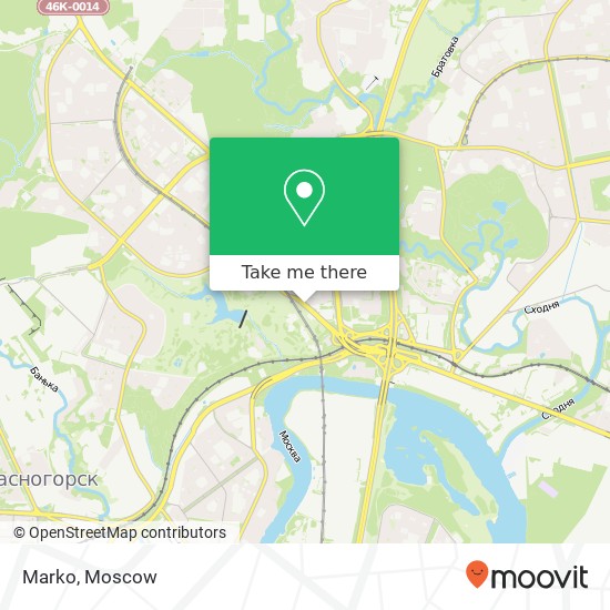 Marko, Новотушинский проезд, 6 Москва 125310 map