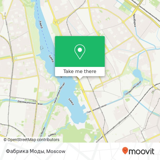 Фабрика Моды, Ленинградское шоссе Москва 125212 map