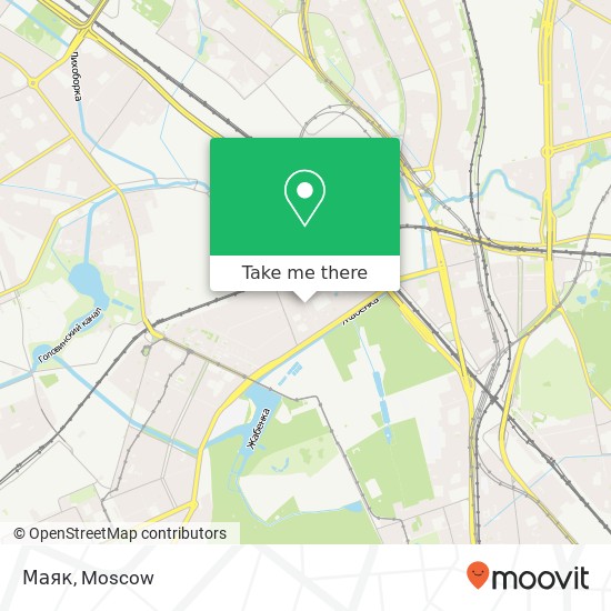 Маяк, улица Лихоборские Бугры Москва 125183 map