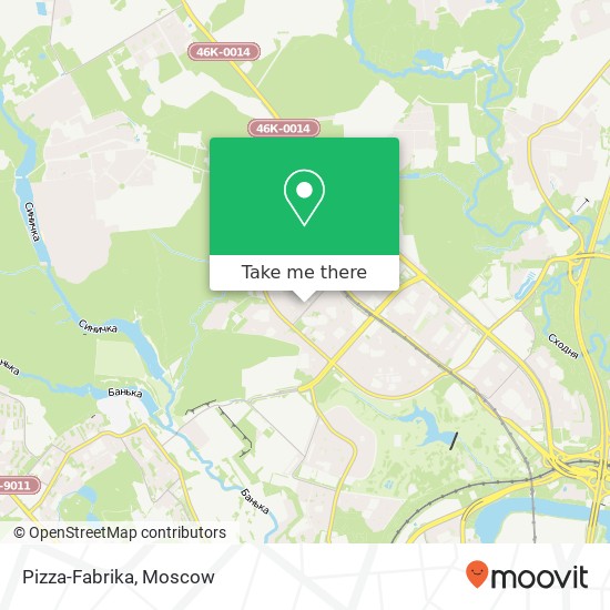 Pizza-Fabrika, 3-й Митинский переулок Москва 125368 map