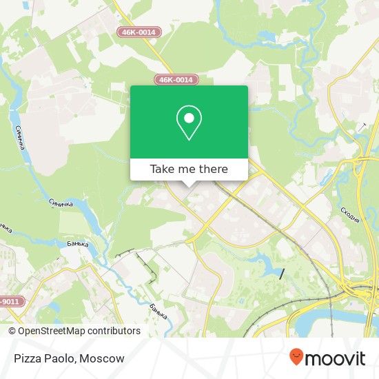 Pizza Paolo, 3-й Митинский переулок Москва 125368 map
