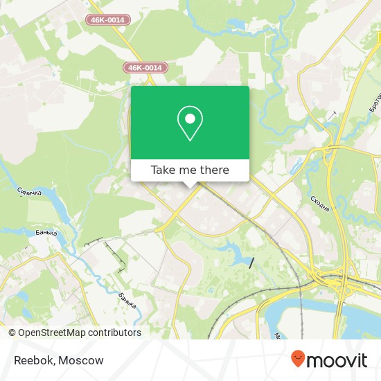 Reebok, Москва 125368 map