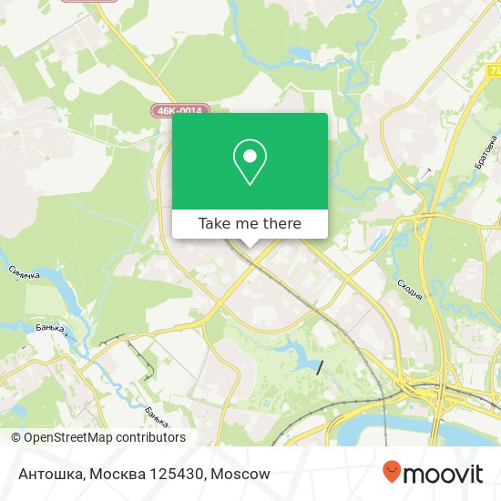 Антошка, Москва 125430 map