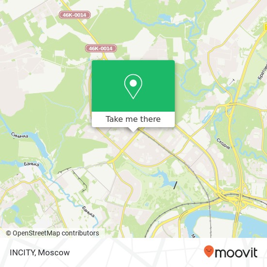 INCITY, Дубравная улица Москва 125368 map