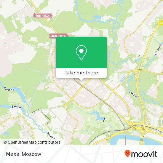 Меха, Митинская улица, 40 Москва 125430 map