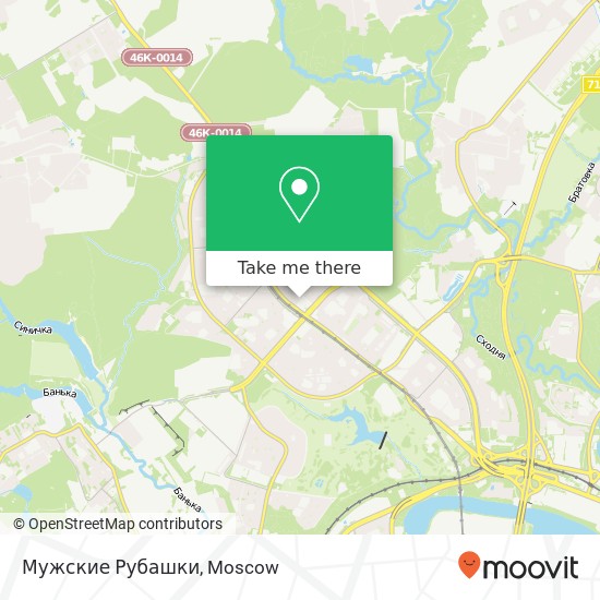 Мужские Рубашки, Москва 125430 map