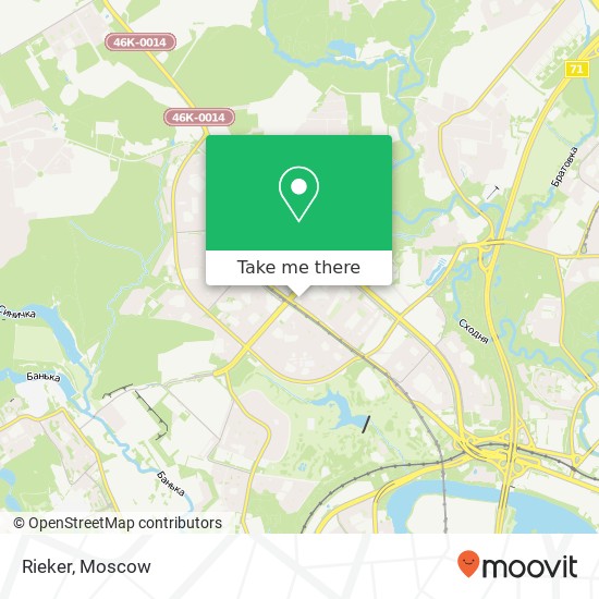 Rieker, Митинская улица, 36 korp 1 Москва 125430 map