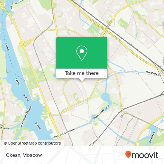 Okean, улица Лавочкина Москва 125499 map
