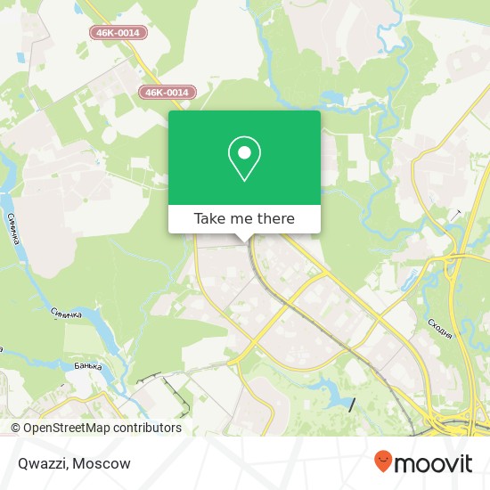 Qwazzi, переулок Ангелов Москва 125368 map