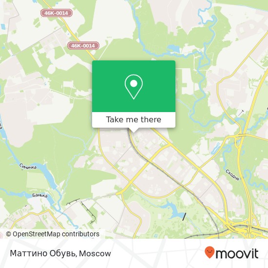 Маттино Обувь, Москва 125430 map