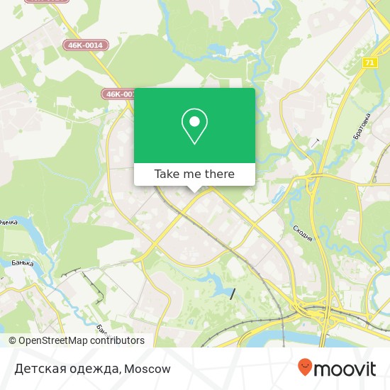 Детская одежда, Москва 125430 map