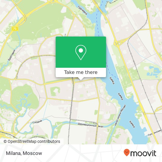 Milana, Москва 125363 map