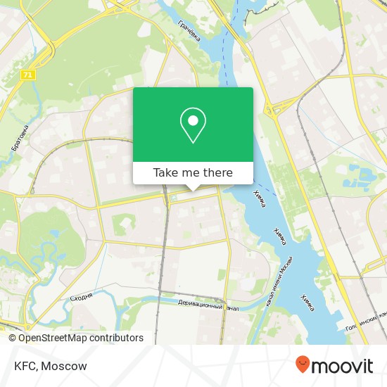 KFC, Москва 125364 map