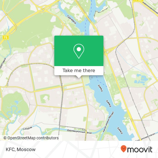 KFC, Москва 125364 map