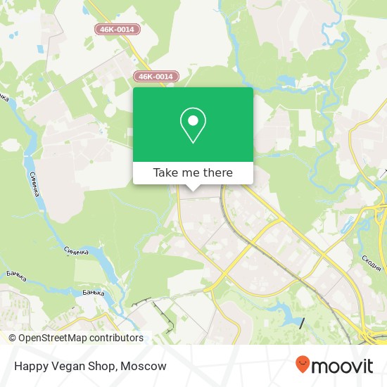 Happy Vegan Shop, переулок Ангелов Москва 125310 map