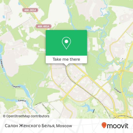 Салон Женского Белья, Митинская улица Москва 125430 map
