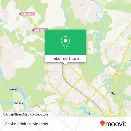 Chokoladnitsa, Пятницкое шоссе Москва 125430 map