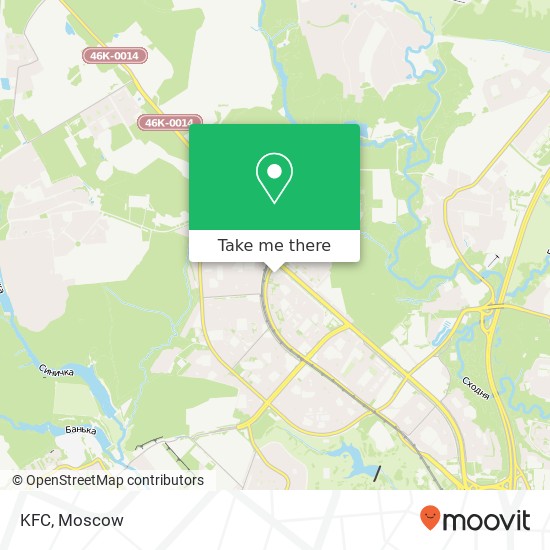 KFC, Москва 125430 map