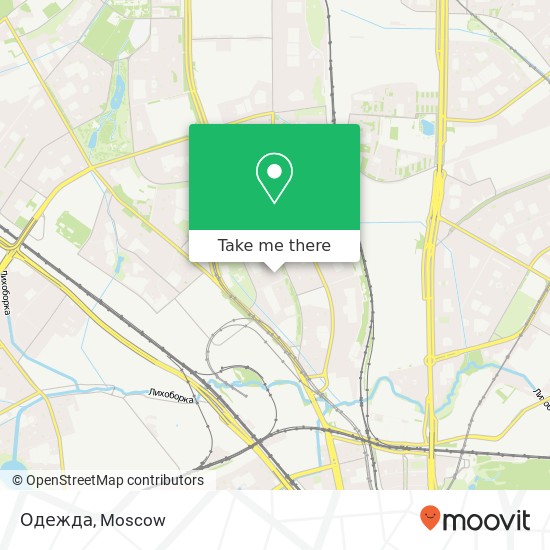 Одежда, Москва 127474 map