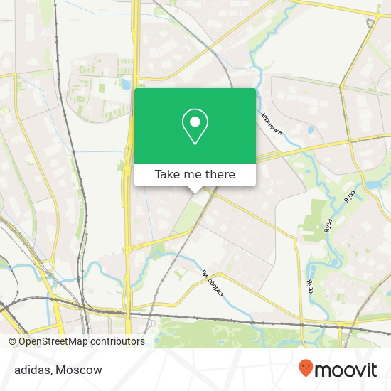 adidas, Москва 127562 map